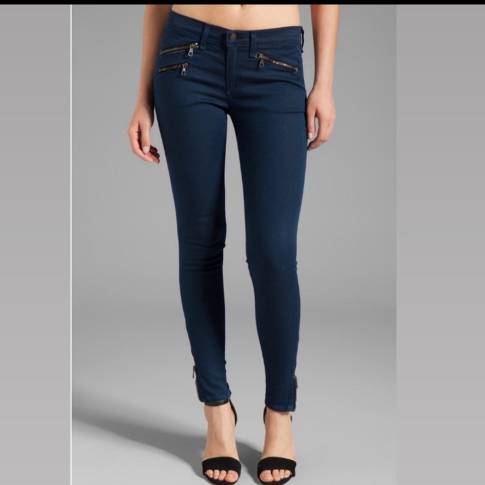 Rag and Bone Navy Zipper Jeans NWOT